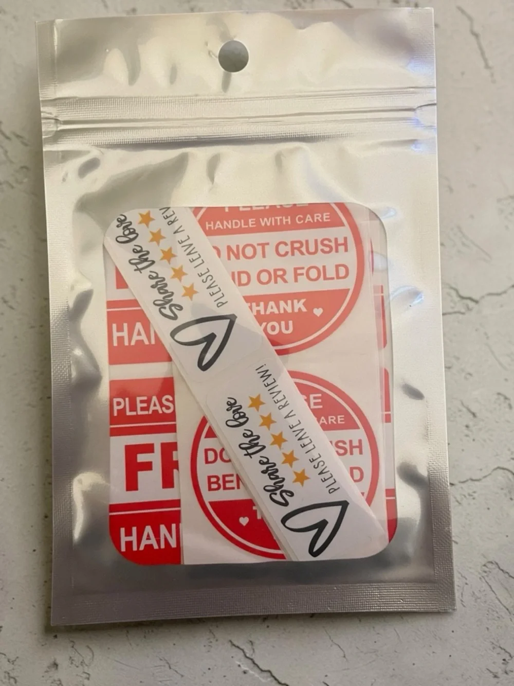 (25) Fragile Handle with Care Sticker PACK